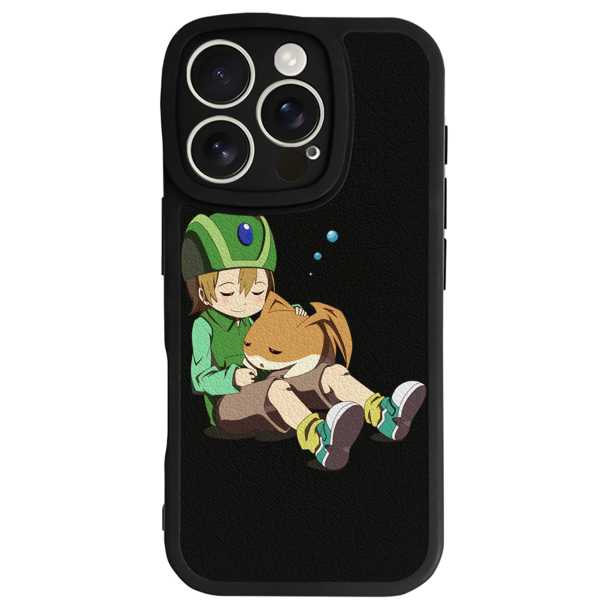 （画像用） Digimon デジタルモンスター/デジモン 【iPhone 16シリーズ対応】シリコンスマホケース（レザー調） 材質：シリコン